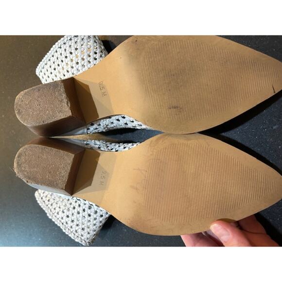 COCONUTS By MATISSE Golden Hour White Pointed Toe Heeled Bootie Size 9.5 Cowboy - Picture 9 of 12